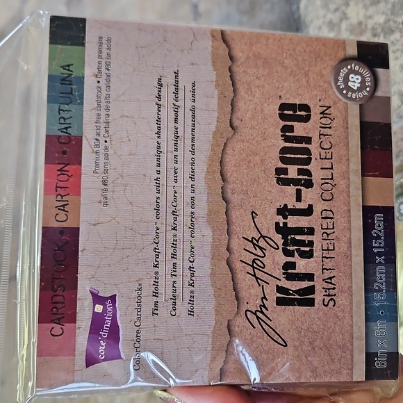 Tim Holtz Darice Kraft-Core Color core Scrapbook Paper BNIP - Picture 8 of 10